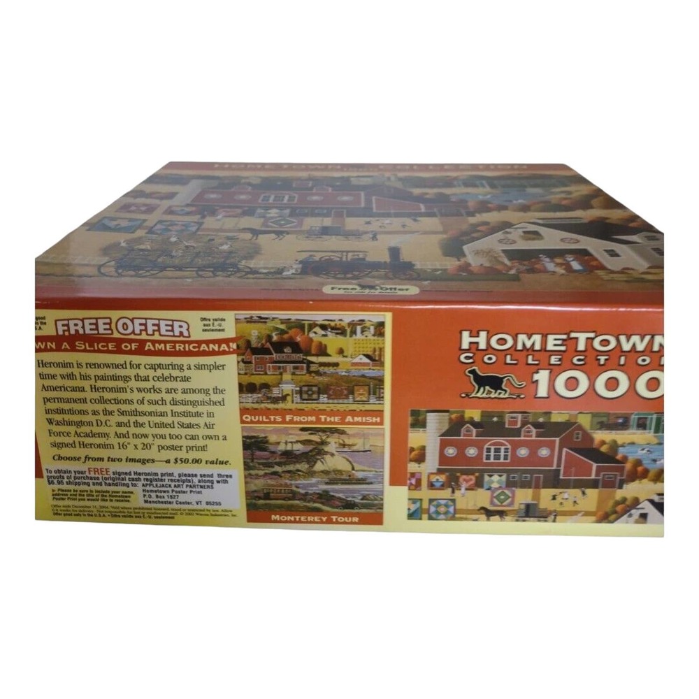 Hometown Collection Heronim “Amish Harvest” 1000 Pce Puzzle Vintage 2002 New - Picture 5 of 7